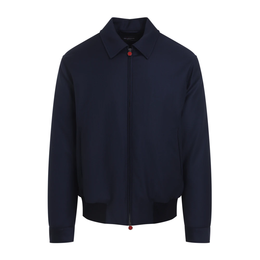 Kiton Blue Bomber Jacket - Male - Bomber Jackets - M - Jackets