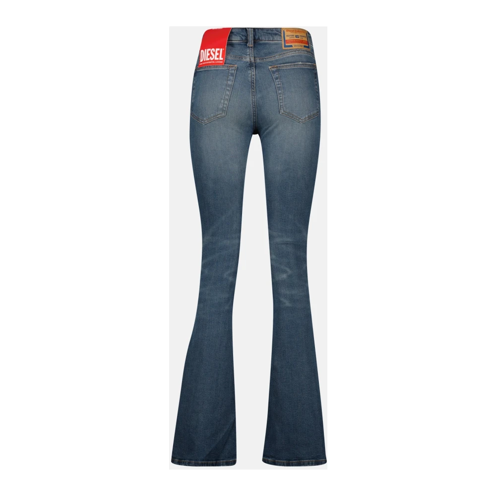 Diesel Bootcut Blauwe Gewassen Jeans 1969 Blue Dames