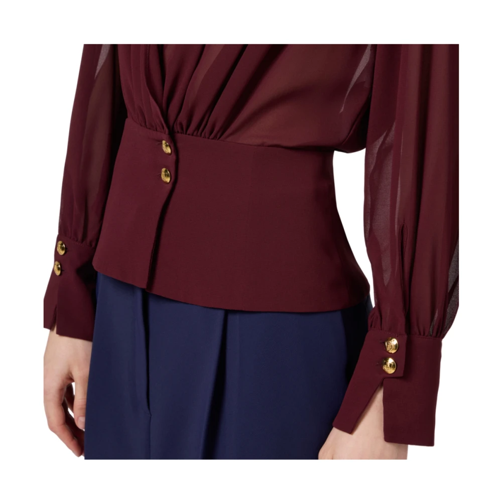Elisabetta Franchi Chic Blouse Red Dames