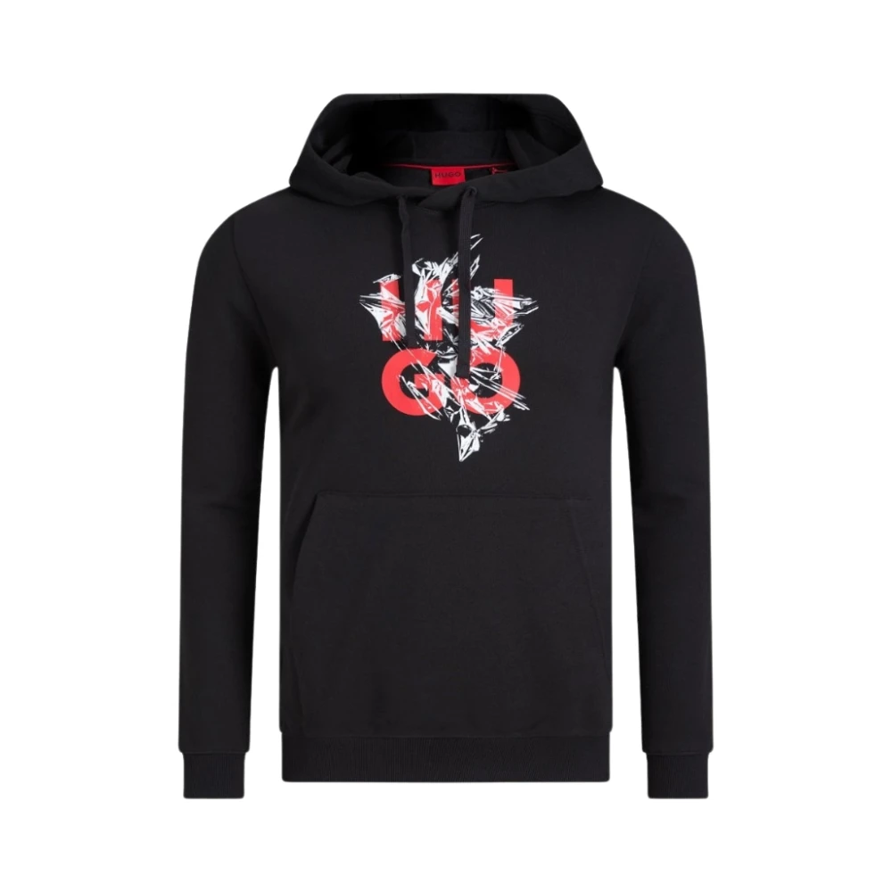 Hugo Boss Hoodie met stijl Black Heren