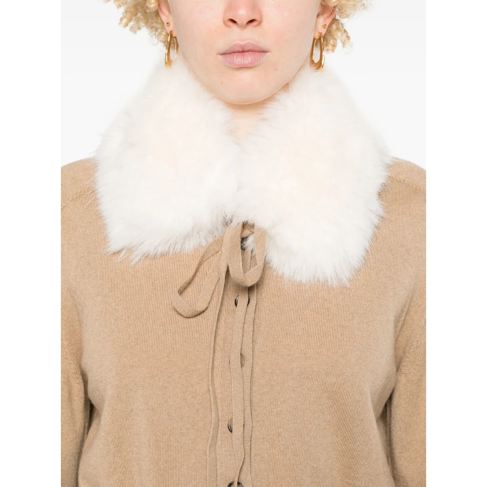 SPORTMAX Bont Trim Crop Sweater Brown Dames