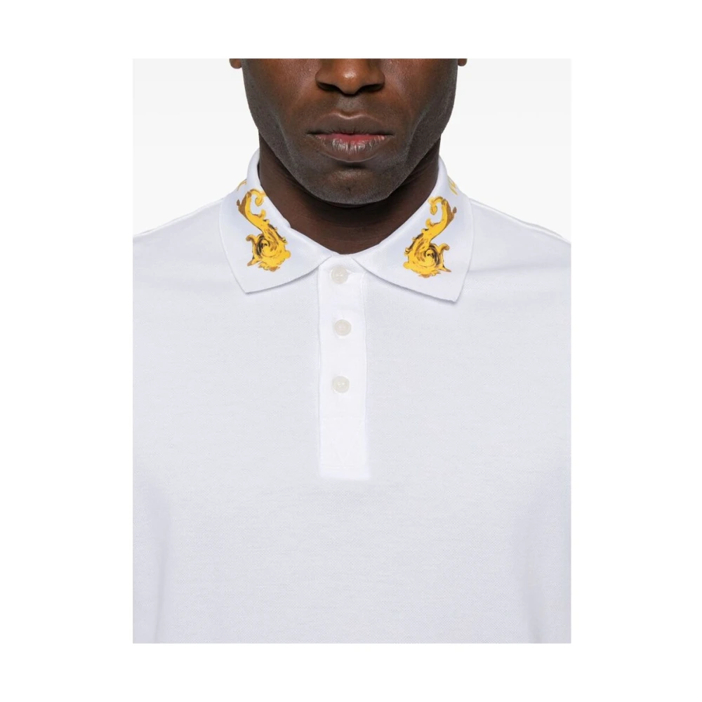 Versace Jeans Couture Polo Shirts White Heren