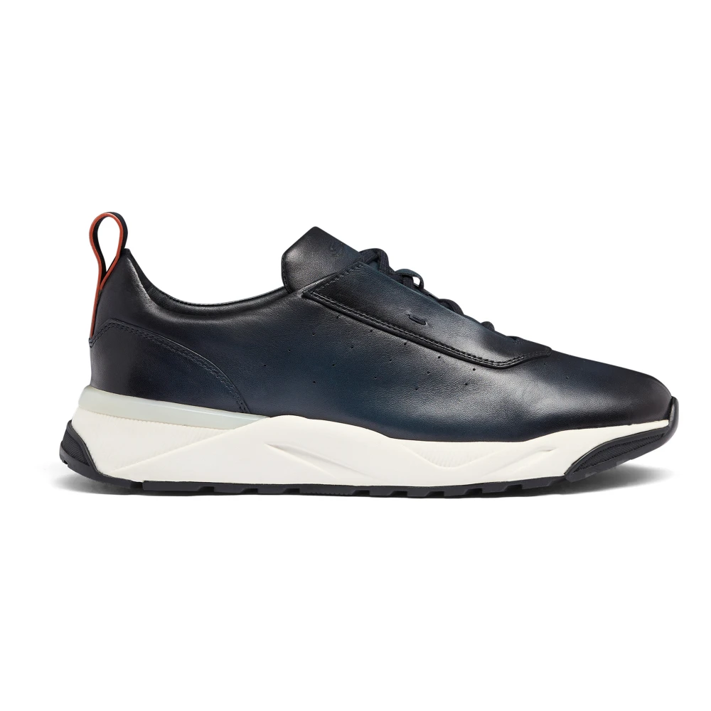 Santoni Lage sneakers met perforaties