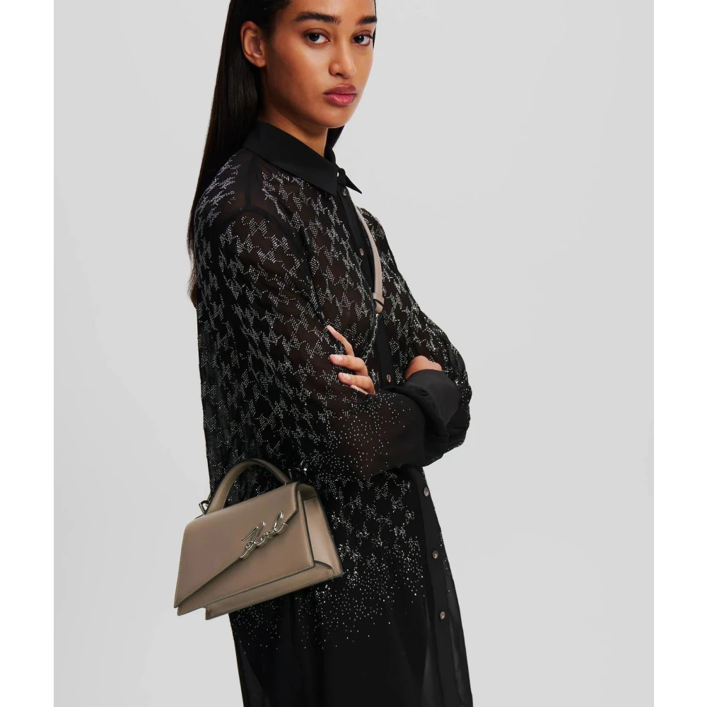 Karl Lagerfeld Crossbody Gray Dames