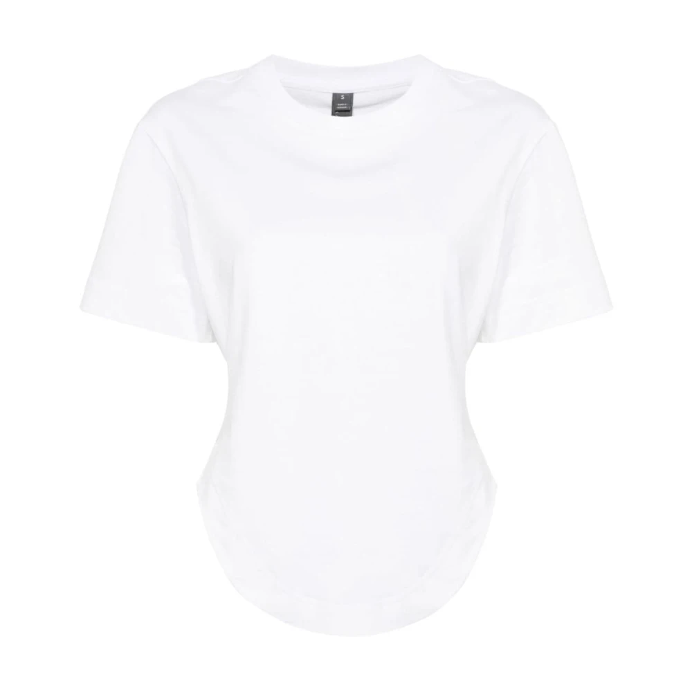 Adidas by stella mccartney Logo Biologisch Katoenen T-Shirt White Dames