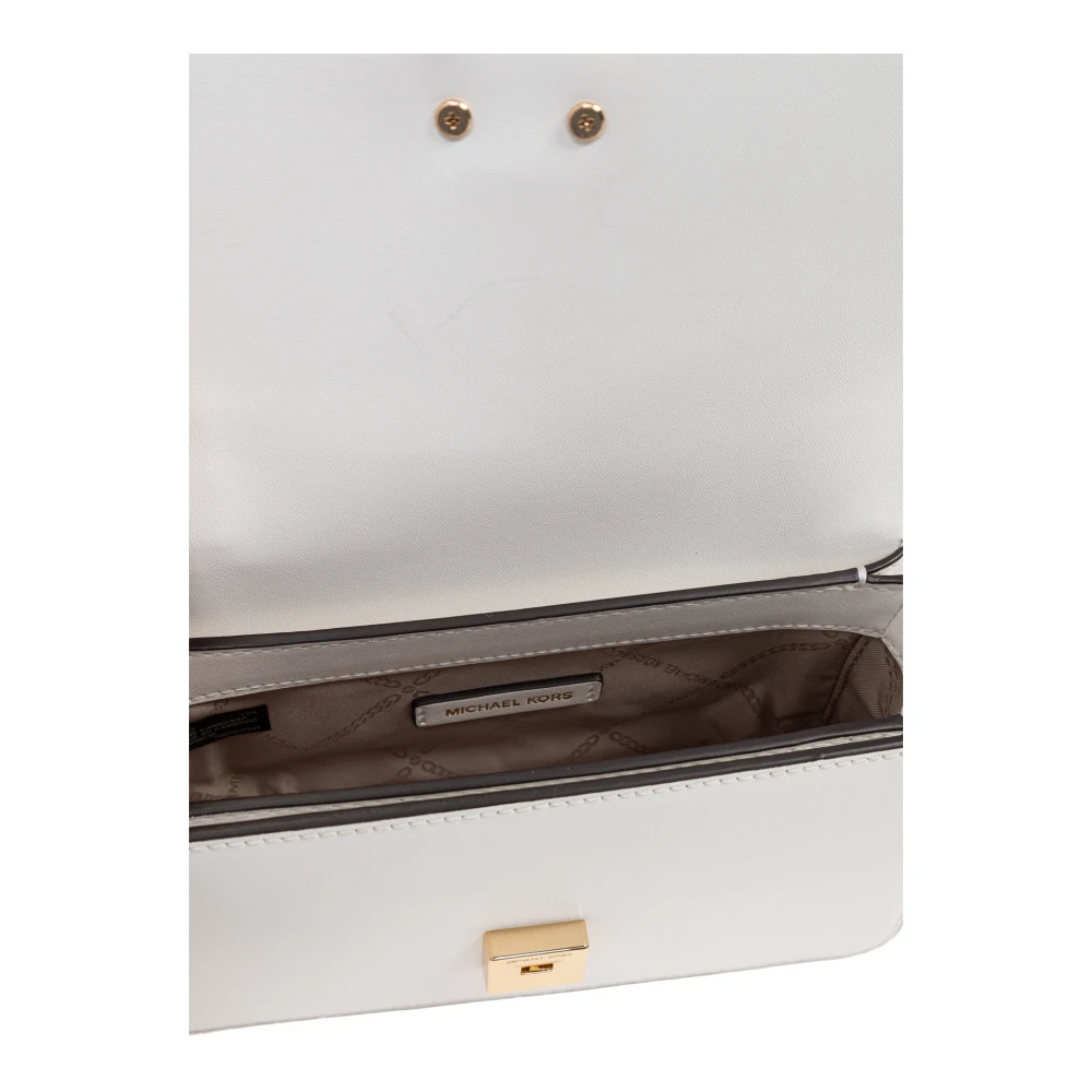 Michael Kors Delancey Schoudertas White Dames