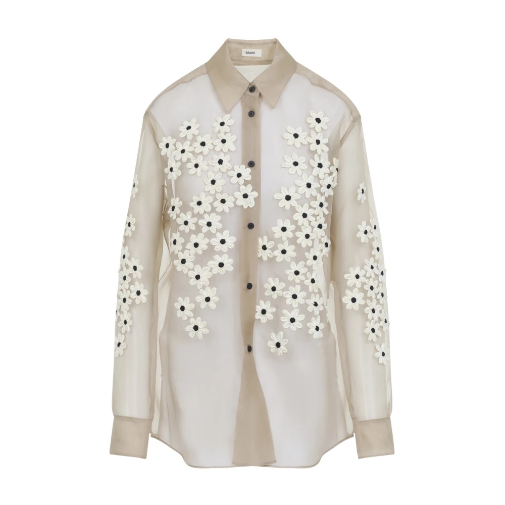 Khaite Women's Beige Argo Top - Shirts - S - Blouses & Shirts