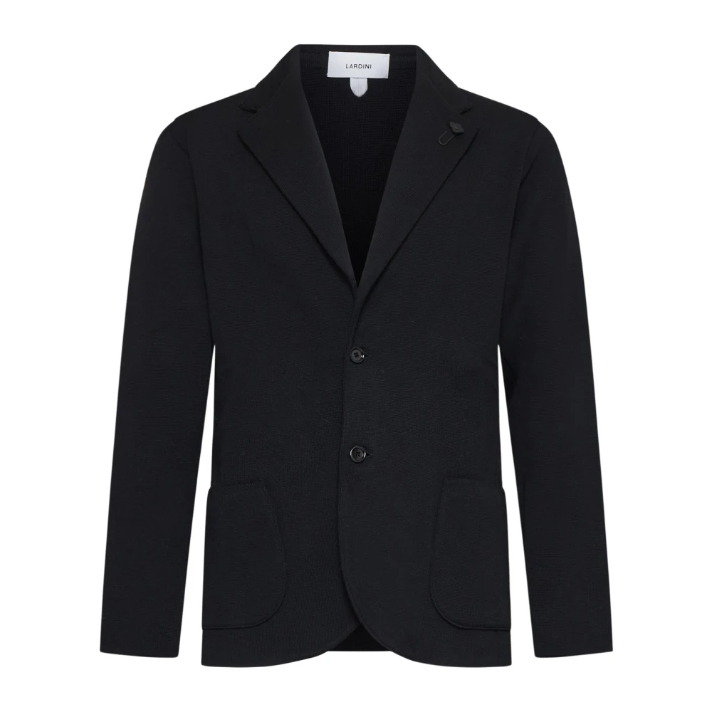 Lardini Zwarte Herenjassen Black Heren