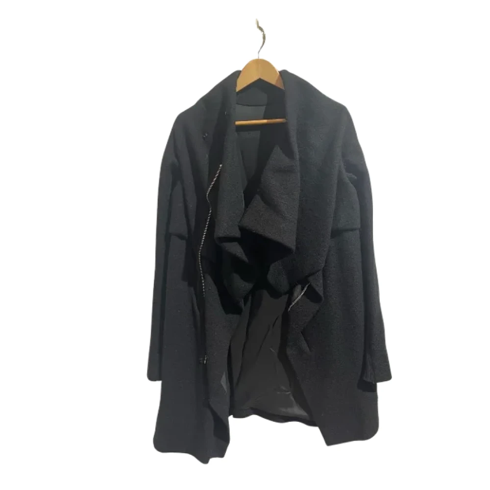 Rick Owens Pre-owned Wool outerwear Black Dames