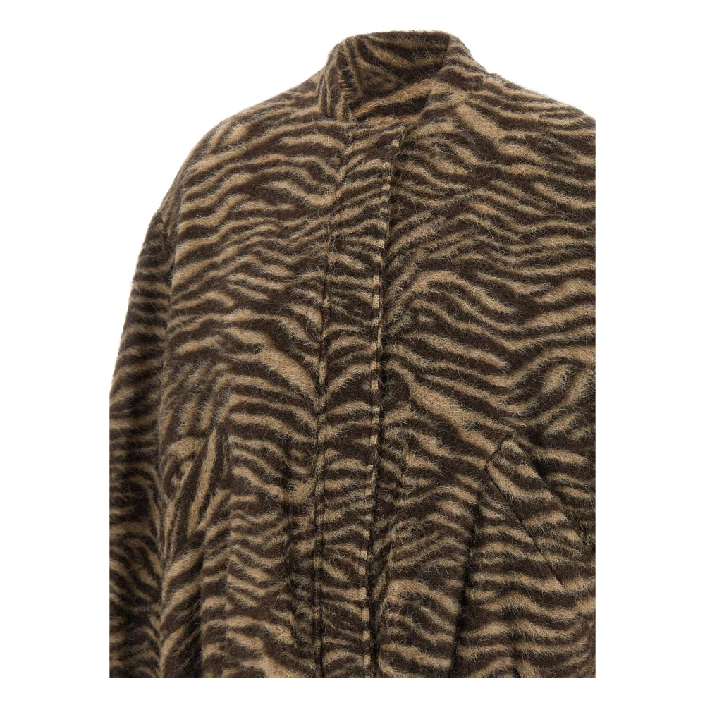 IRO Dierenprint Bomberjack Bruin Brown Dames