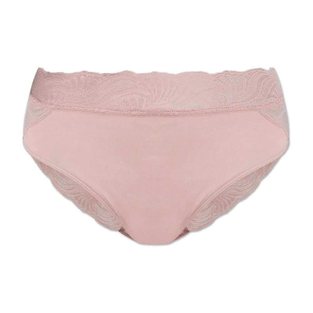 Hanro Slip met kanten afwerking Pink Dames