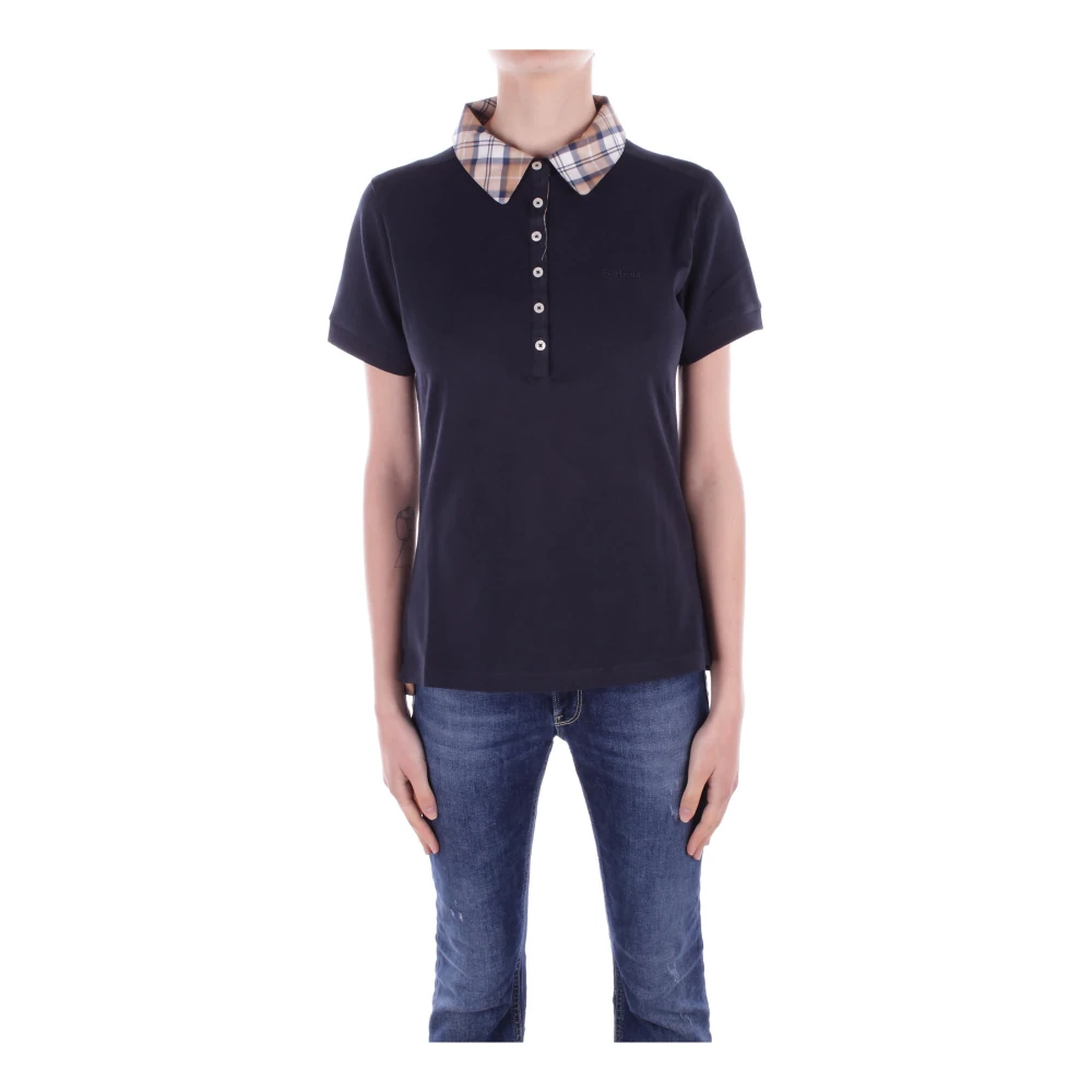 Barbour Women's Blue Polo T-Shirts And Polos - Polo Shirts - L - Tops