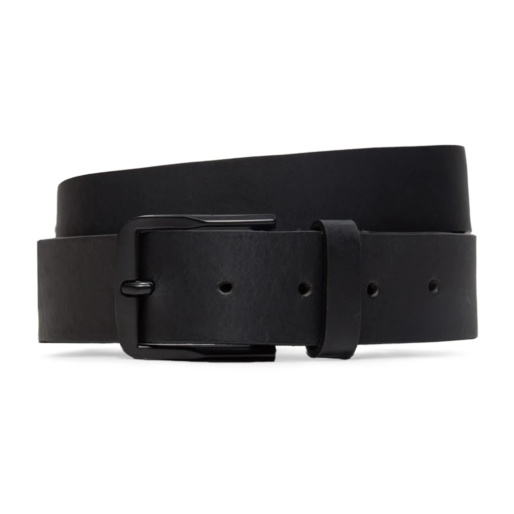 Calvin Klein Jeans Klassieke Leren Riem Herfst Winter Collectie Black Heren