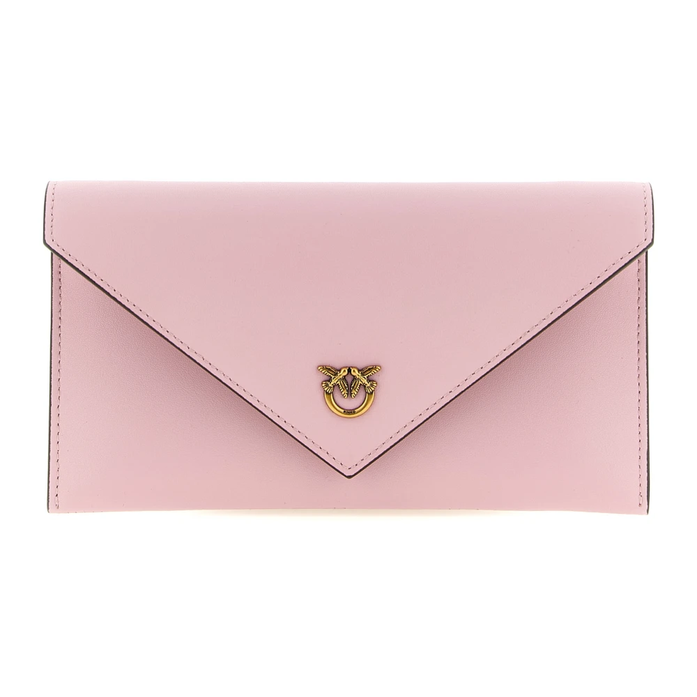 Pinko Women's Pink O, Wallets & Cardholders, One Size, Flat Mini Wallet On Chain