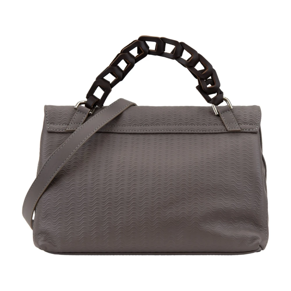 Zanellato Leren Dames Schoudertas Girello Brown Dames