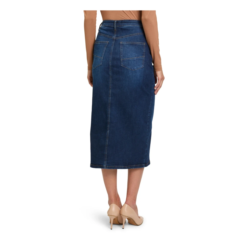 Betty Barclay Casual Denim Rok met Wassing Blue Dames