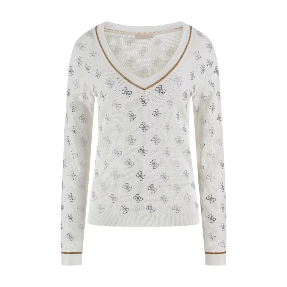 Knitwear > V-neck Knitwear - - Guess - Modalova