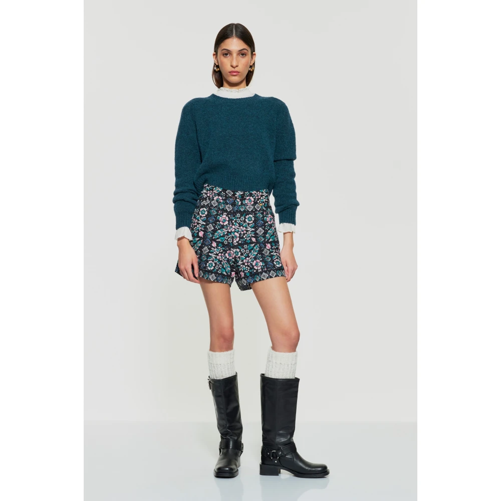 Antik batik Bloemen gequilt print shorts Multicolor Dames