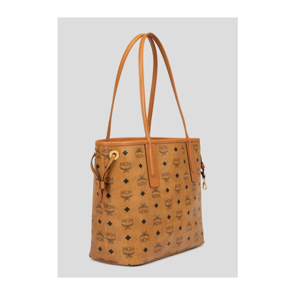 MCM Omkeerbare Liz Shopper in Visetos Brown Dames
