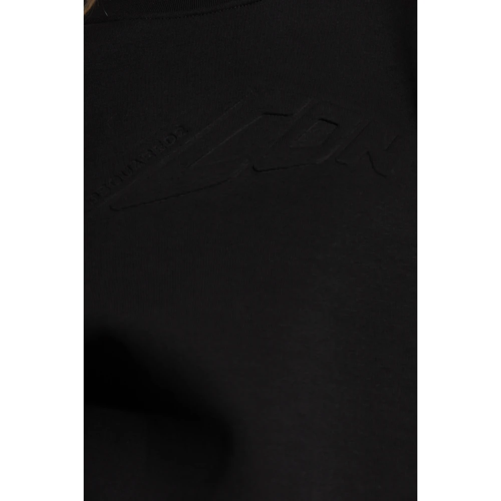 Dsquared2 Jurk met logo Black Dames