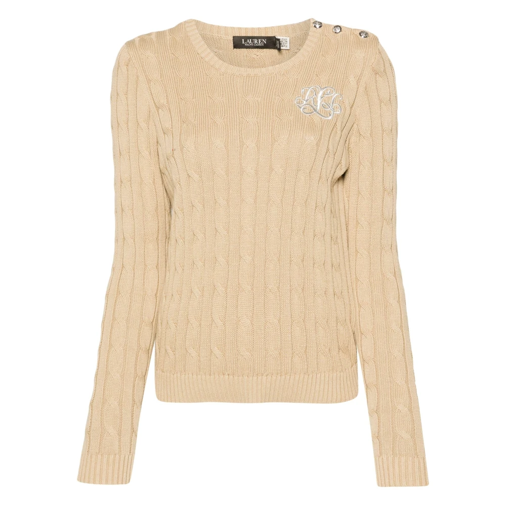Ralph Lauren Montiva lange mouw trui Beige Dames