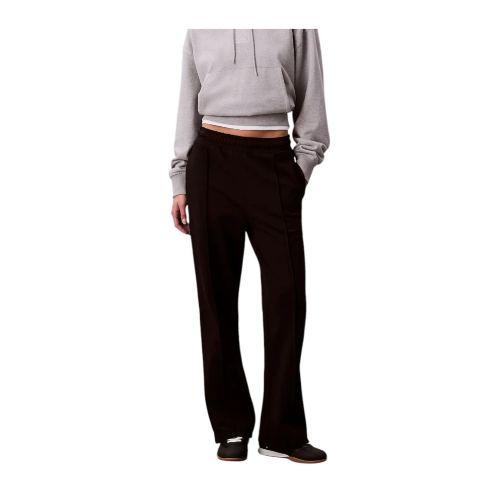 Calvin Klein Women's Black Wide Trousers - Wide Trousers - Xs - Trousers