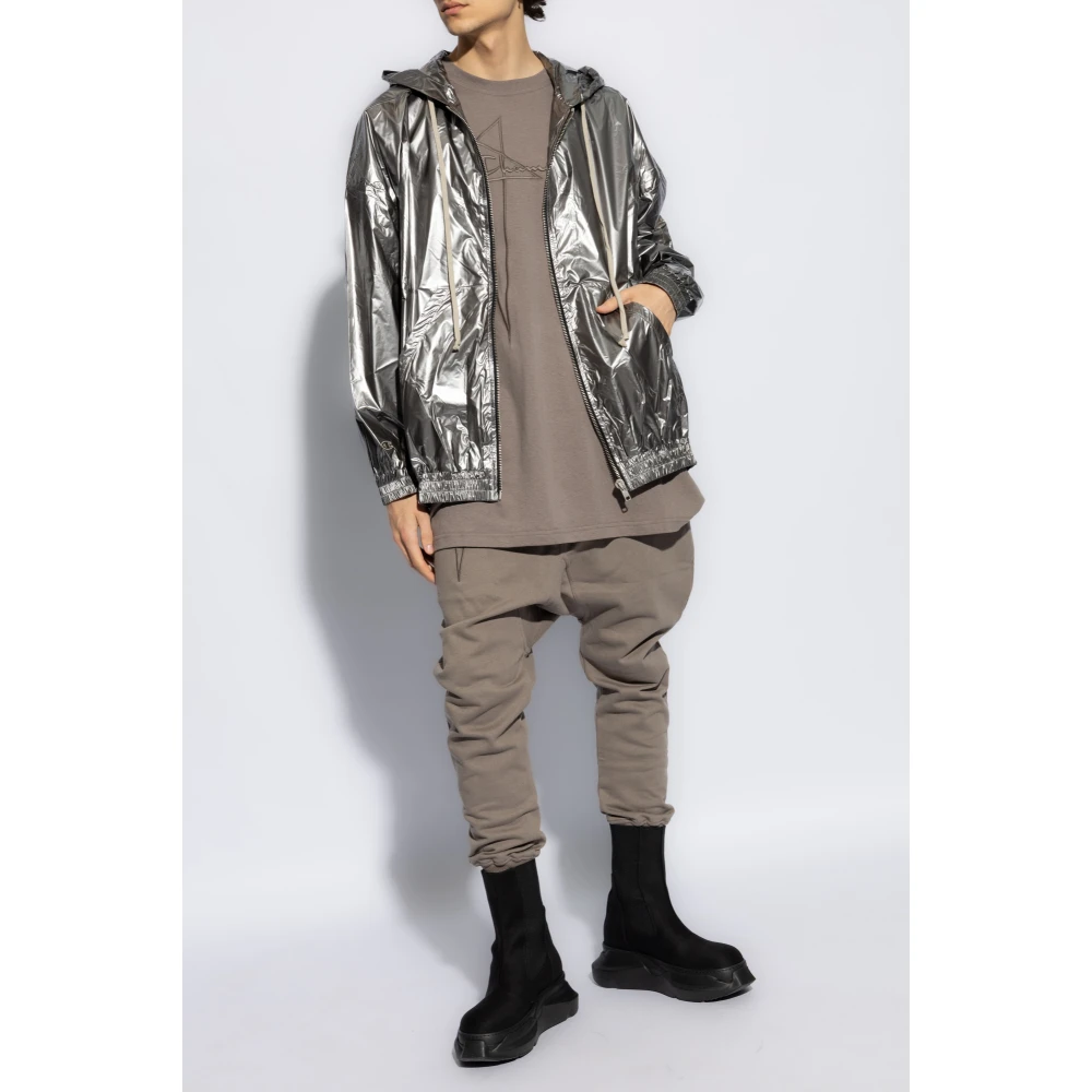 Rick Owens Jumbo Jason Hooded Jacket Gray Heren