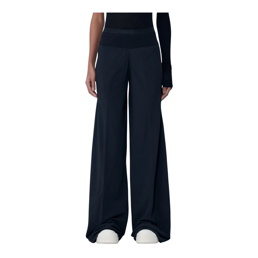 Rick Owens Bias Trousers - Female - Wide Trousers - Black - L - Trousers