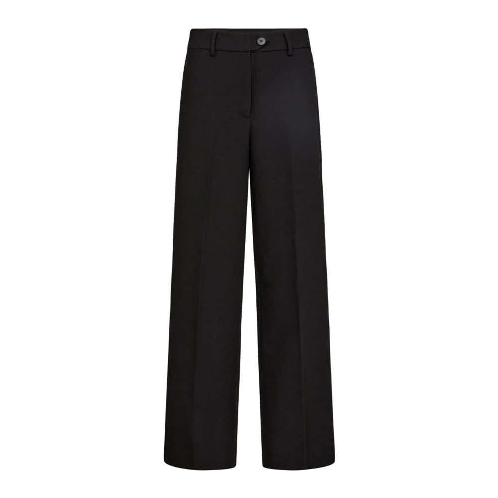 Co'couture Women's Black Wide Trousers, S, Wide Trousers