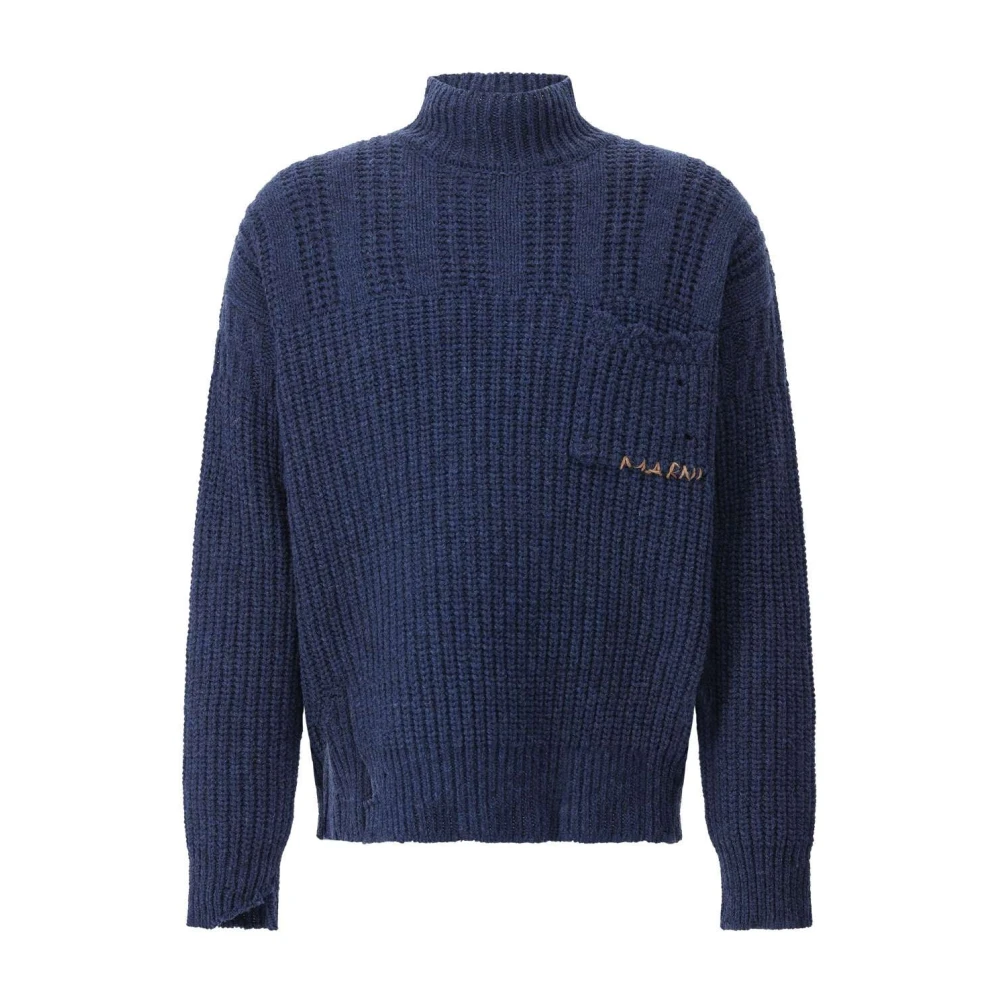 Marni Blå Polo Neck