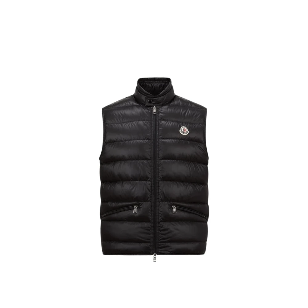 Moncler - Jackets > Vests - Black - Moncler - Modalova
