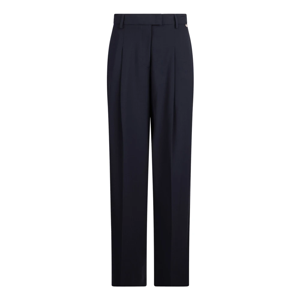 Liu Jo Women's Blue Wide Trousers, L, Palazzo Trousers