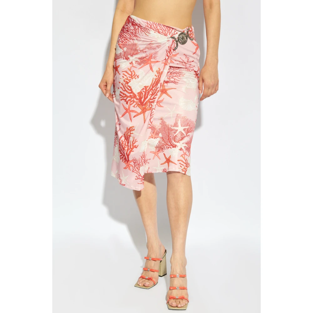 Versace Rok met Barocco Sea print Multicolor Dames