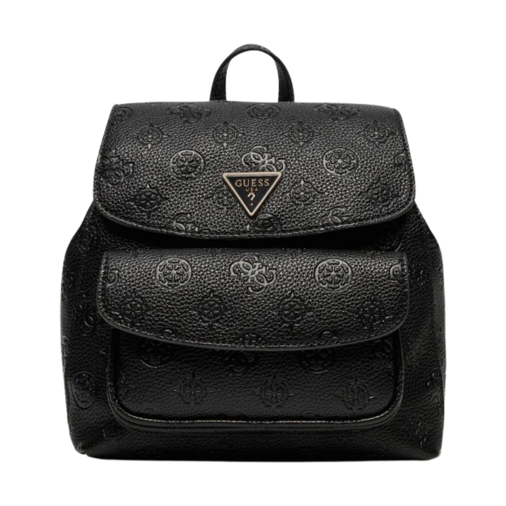 Guess Kleine Flap Rugzak Zwart Black Dames