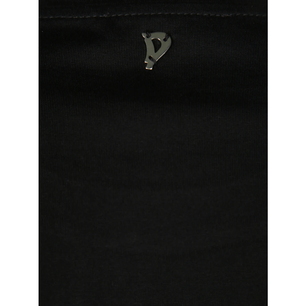 Dondup Casual Katoenen T-Shirt voor Mannen Black Dames