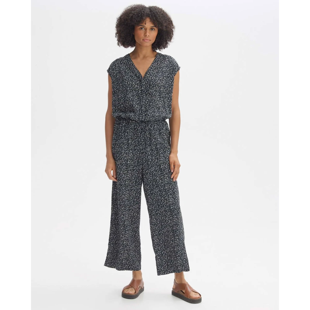 Opus Stad Jumpsuit Moneli Stijl Blue Dames