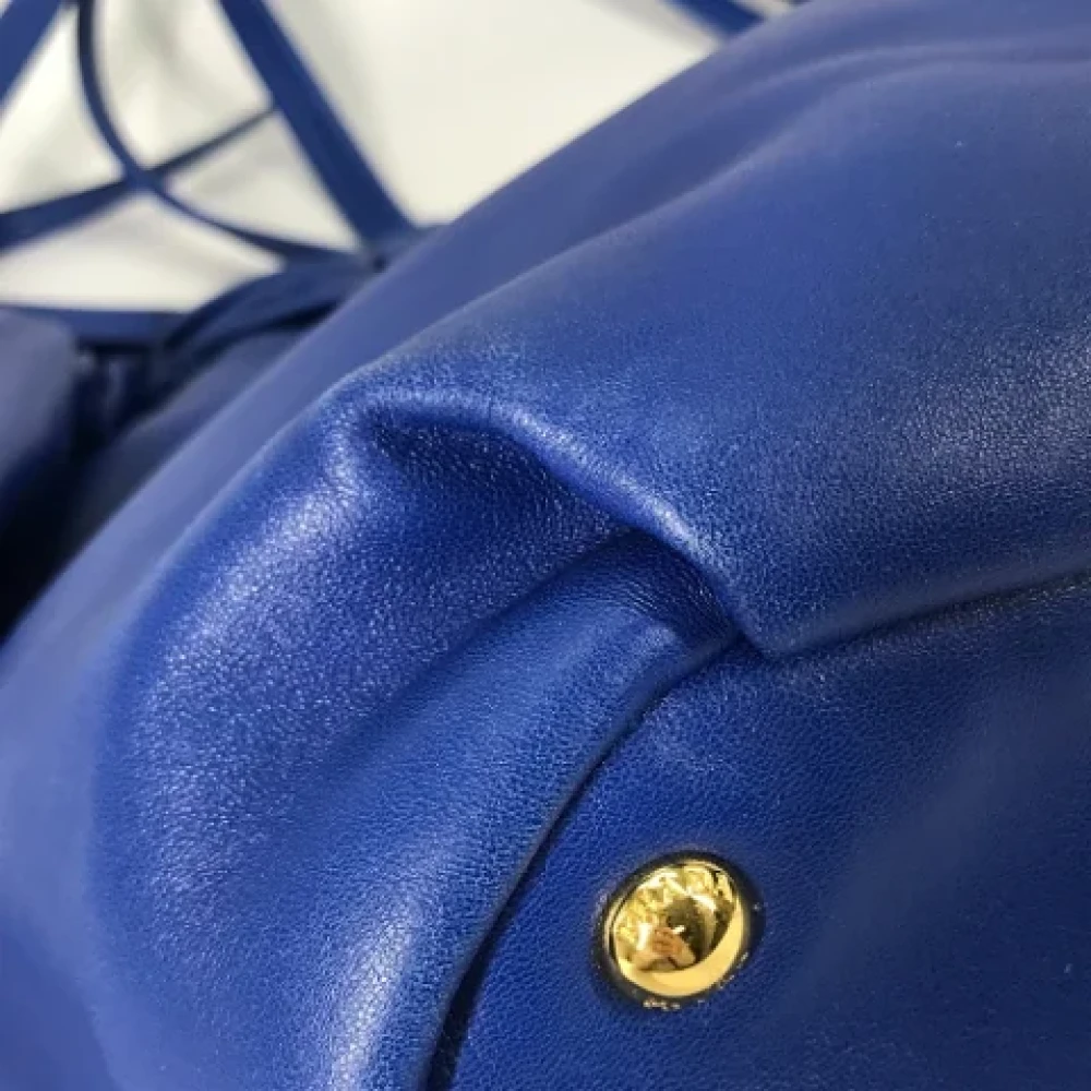 Prada Vintage Pre-owned Leather prada-bags Blue Dames