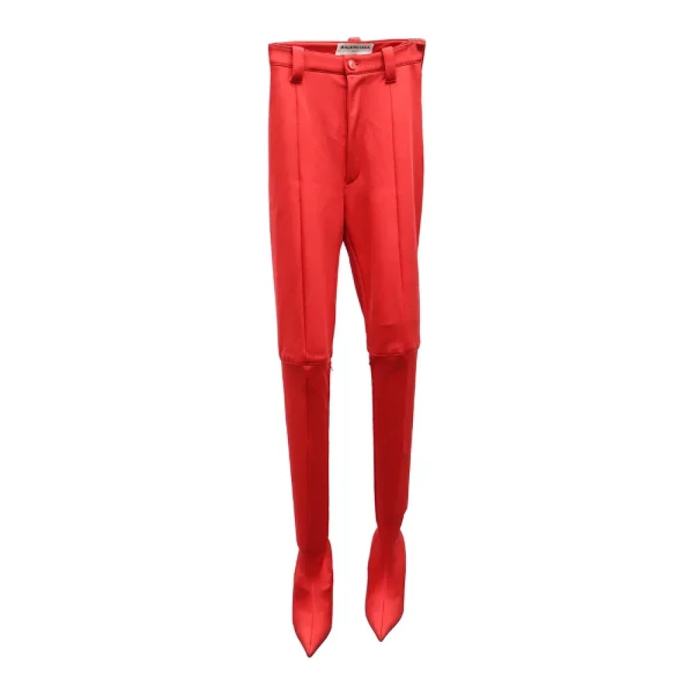 Balenciaga Vintage Pre-owned Fabric bottoms Red Dames