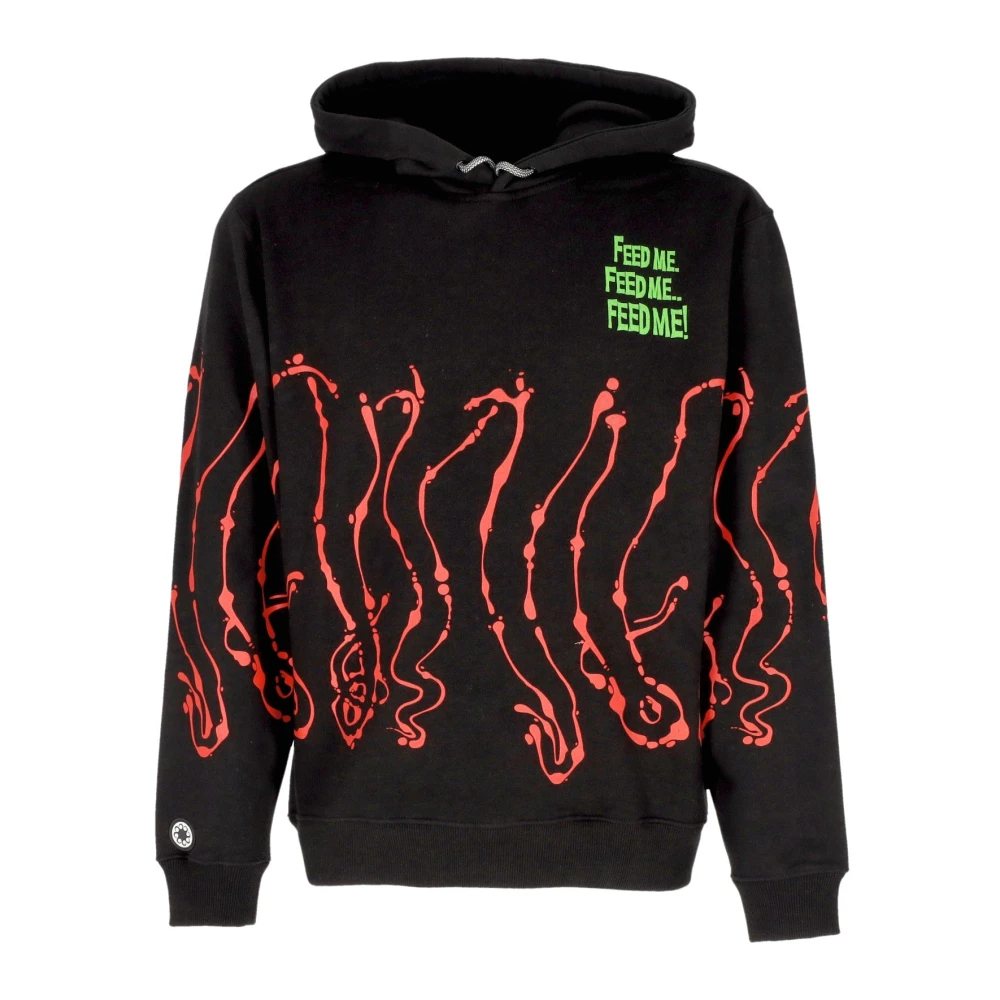 Octopus Svart Dripper Hoodie Långärmad Black, Herr