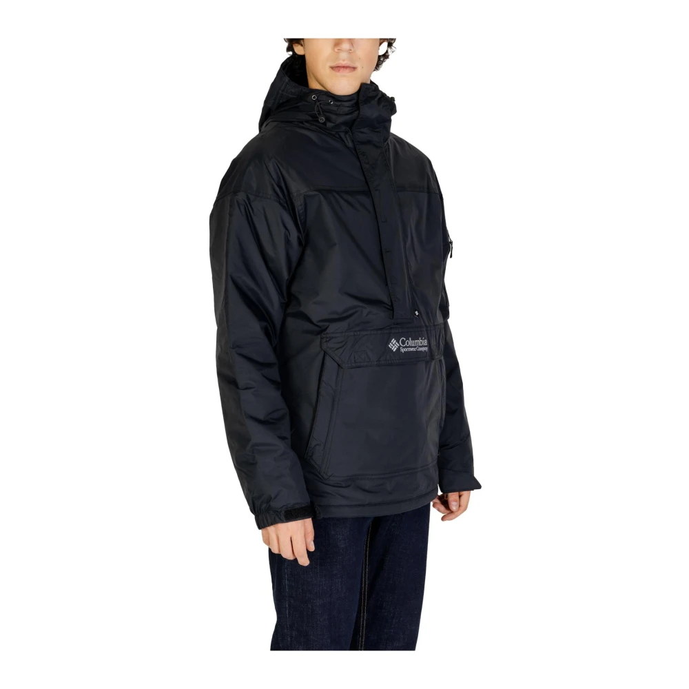 Columbia Zwarte Nylon Hoodie Jas Black Heren
