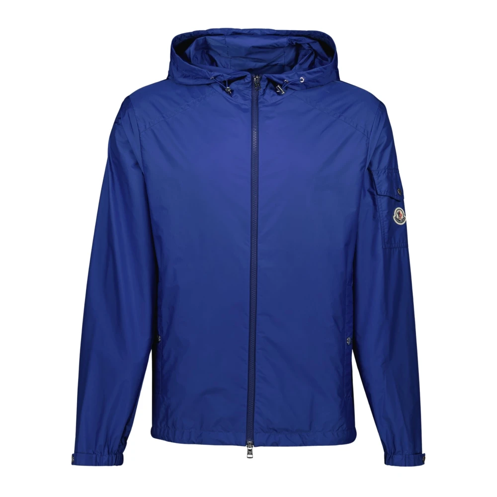 Moncler Blue Light Jackets, Male, Xl, Etiache Windbreaker