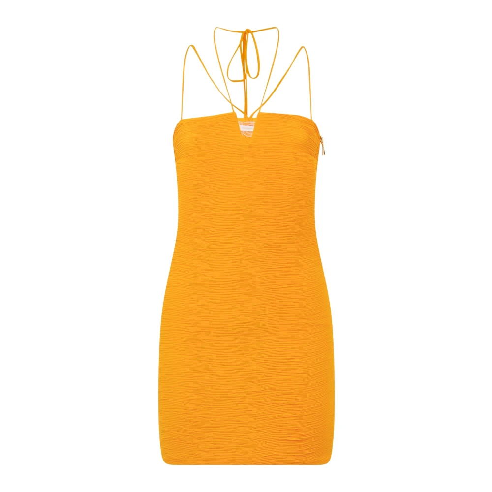 Patrizia Pepe Femme Orange Robes, Taille: 36 Fr Abito Tubino Mini