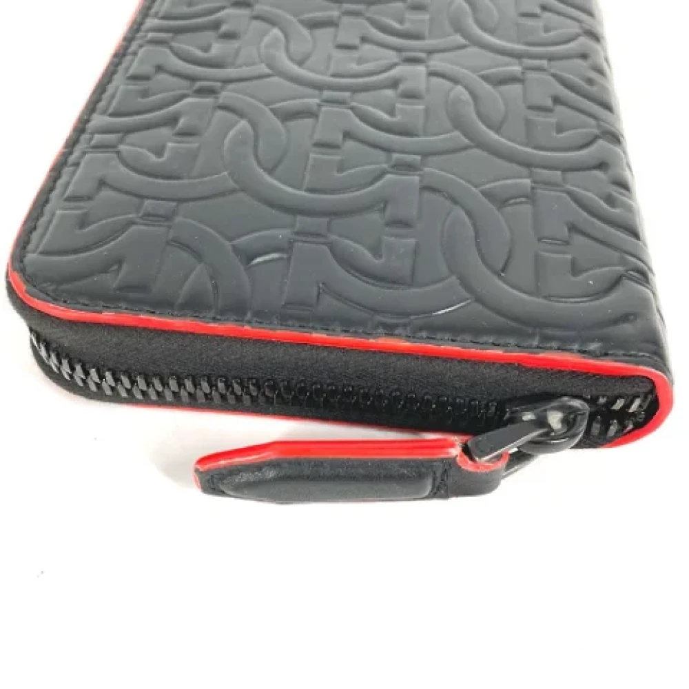Salvatore Ferragamo Pre-owned Leather wallets Black Heren