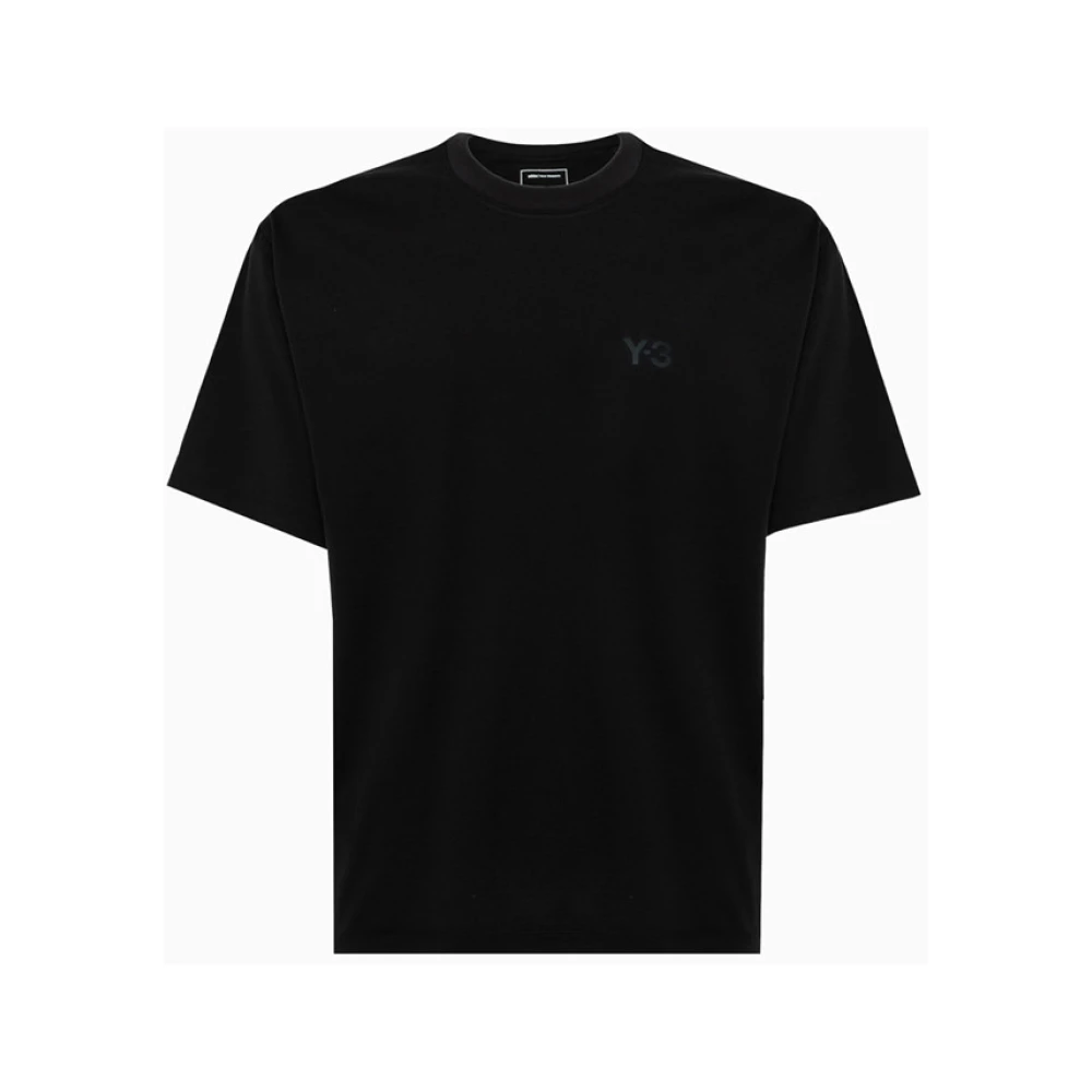 Y-3 Effen Kleur Crew Neck T-Shirt Black Heren