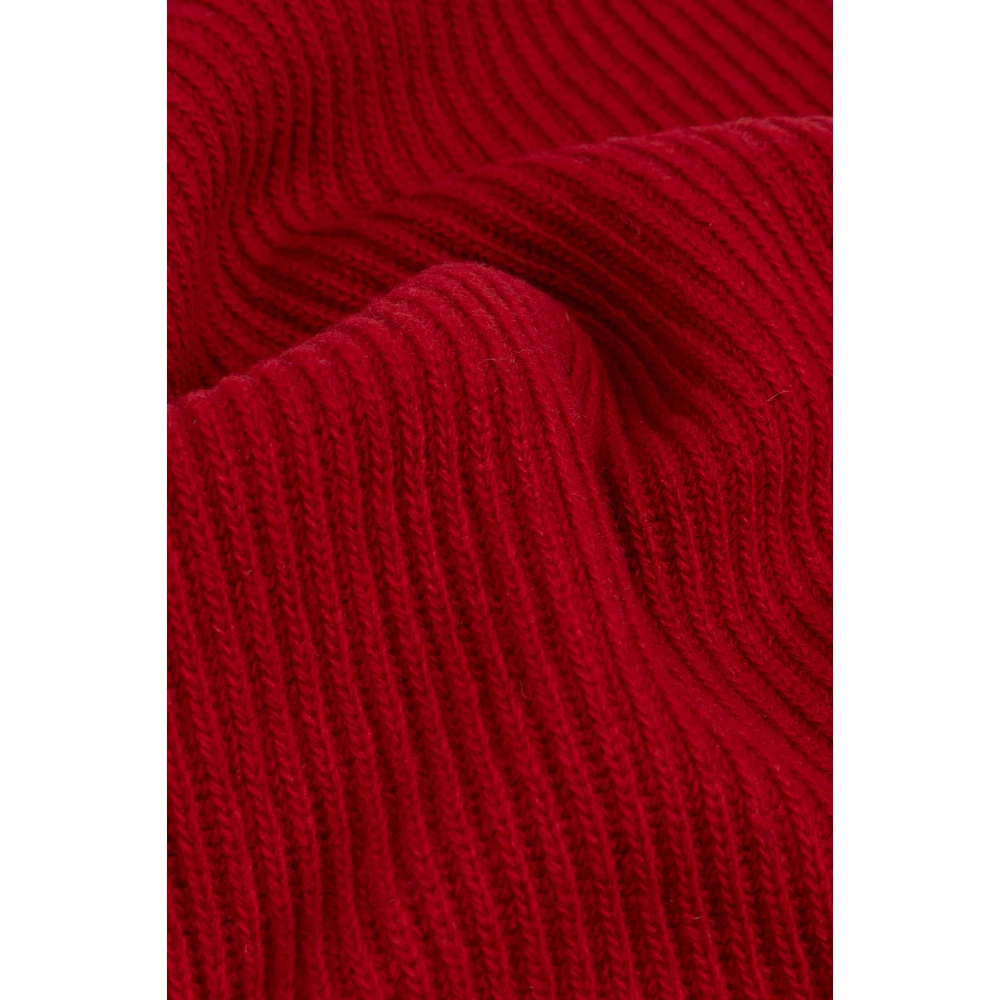 Moschino Sjaal met logo Red Unisex