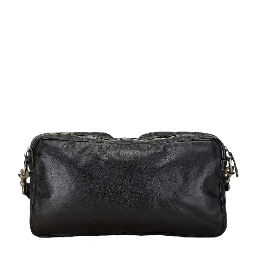 Gucci Vintage Pre-owned Leather crossbody-bags Black Dames