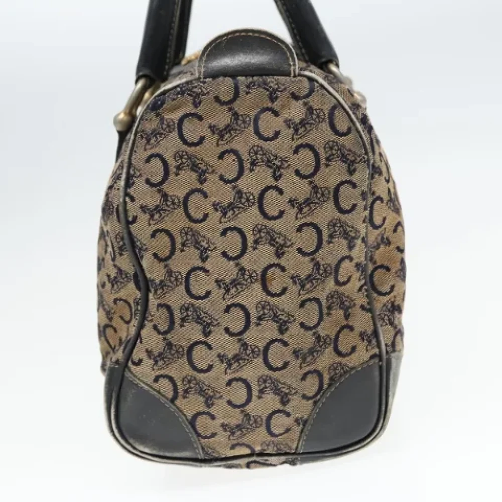 Celine Vintage Pre-owned Canvas handbags Blue Dames