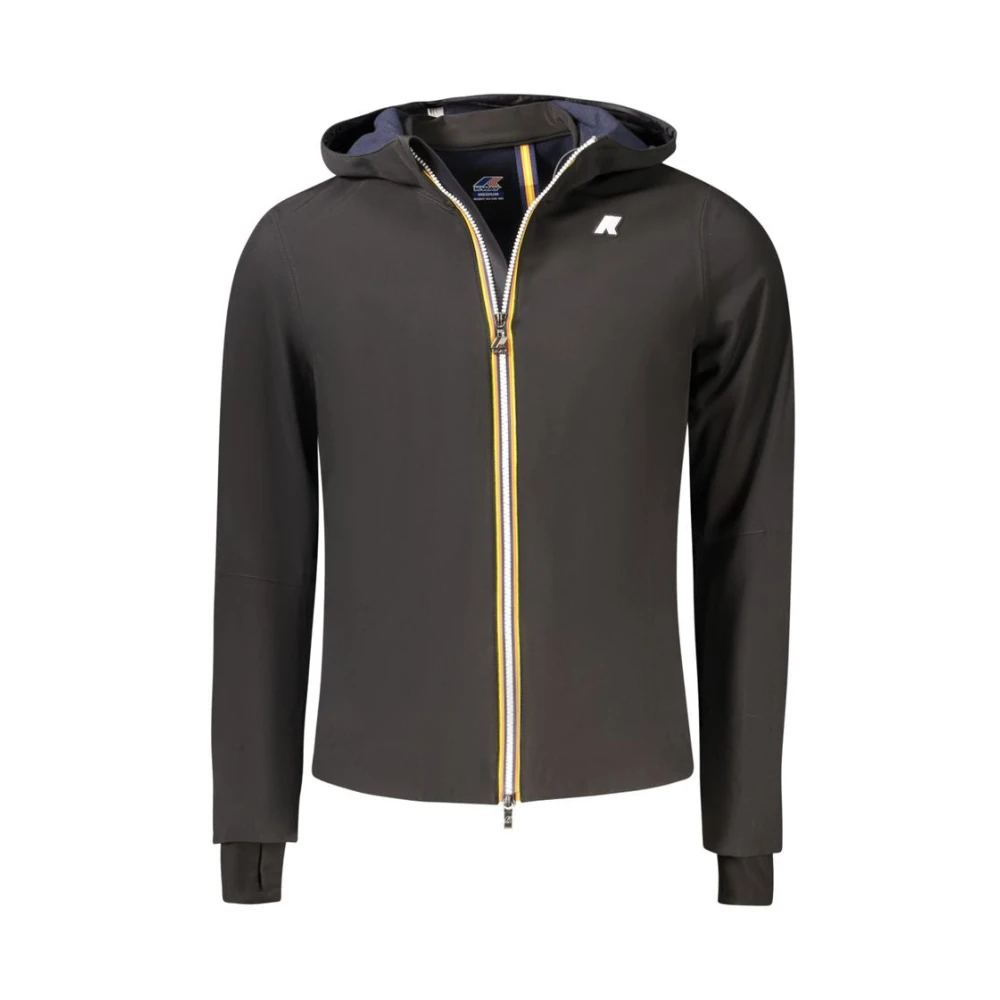 K-way Zwarte Polyester Jas Black Heren