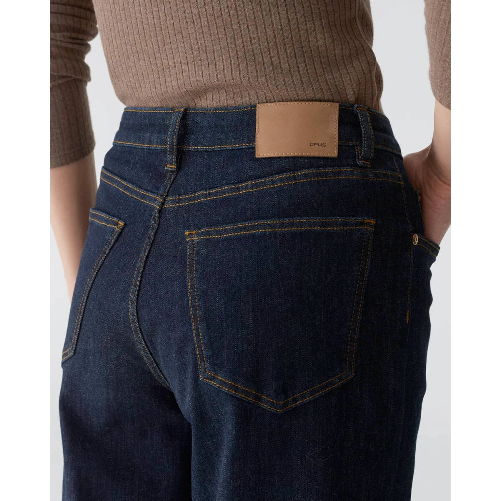 Opus Stijlvolle Denim Jeans Blue Dames