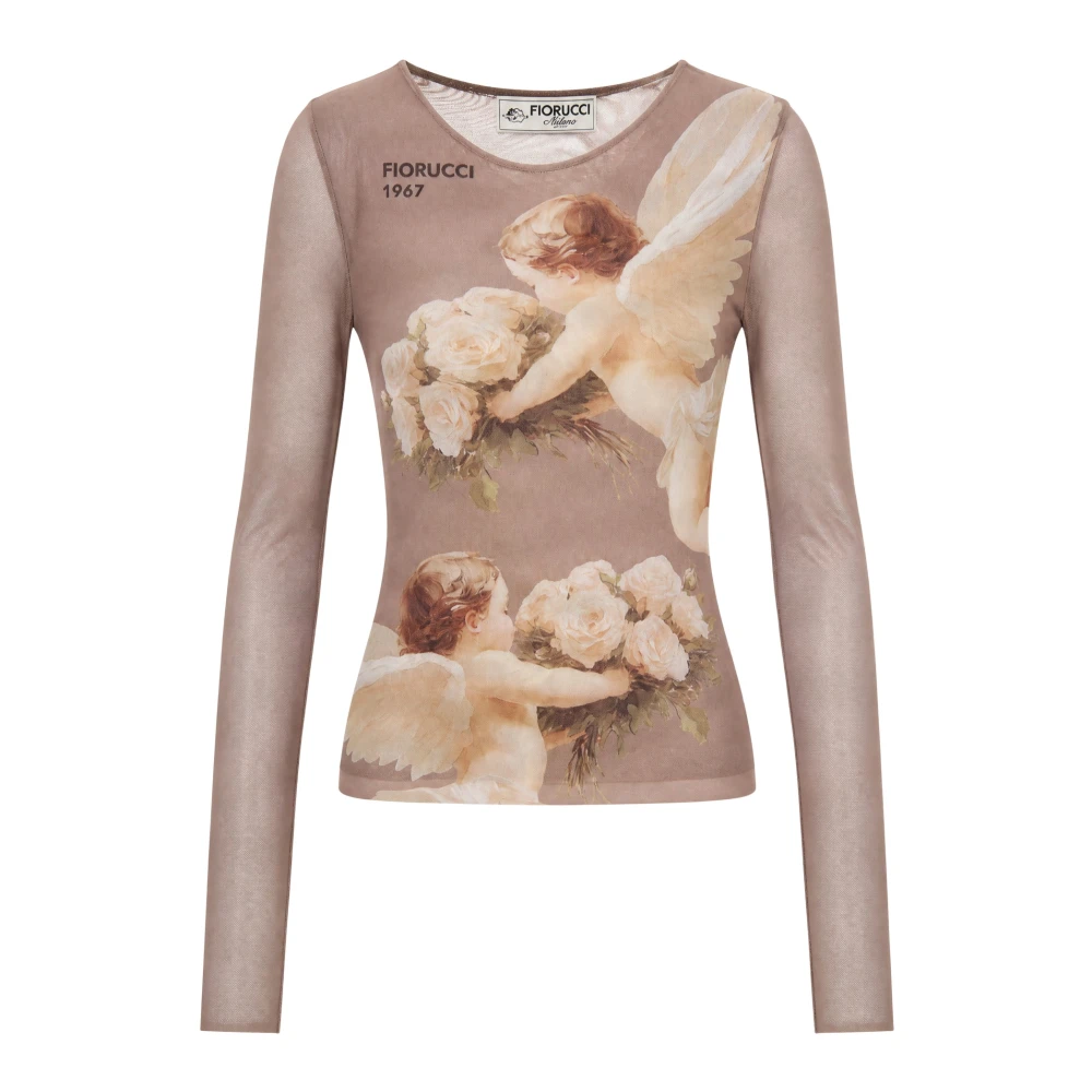 Fiorucci Long Sleeve Top - Female - Long Sleeve T-Shirts - Brown - S - Tops